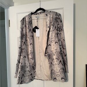 Snake Print Blazer